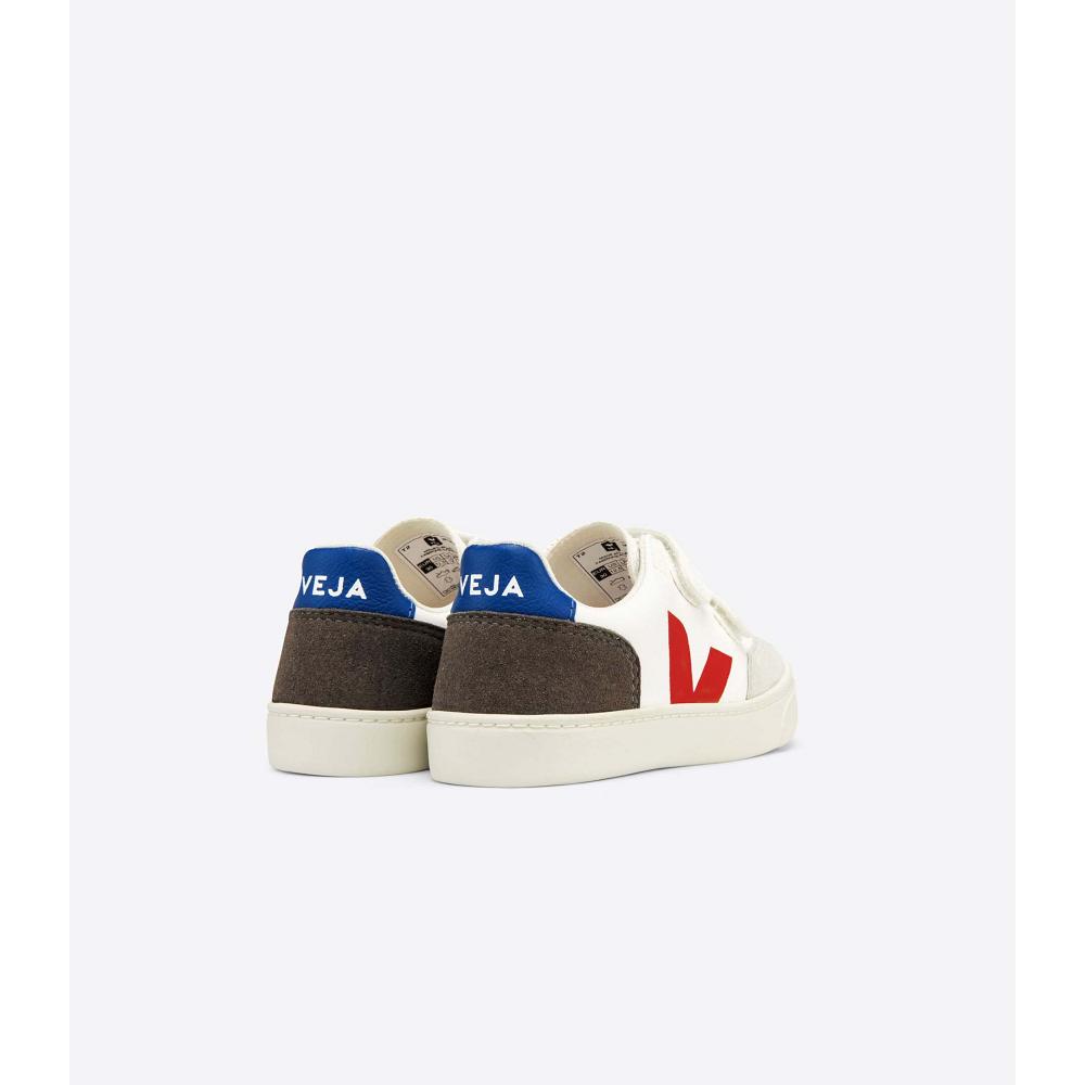 Veja V-12 CHROMEFREE Kids' Shoes White/Black | CA 750JPQ